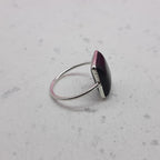 Black Onyx 925 Silver Bezel Simple Ring For Women