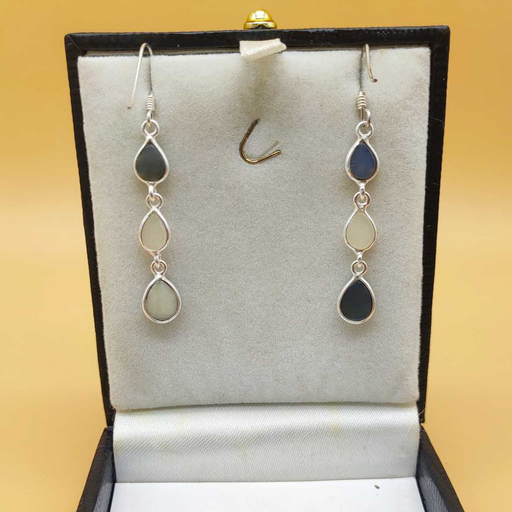 Classic Druzy Bezel Setting 925 Silver Earrings