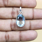 925 Silver Cut Green Amethyst Necklace Birthstone Gift