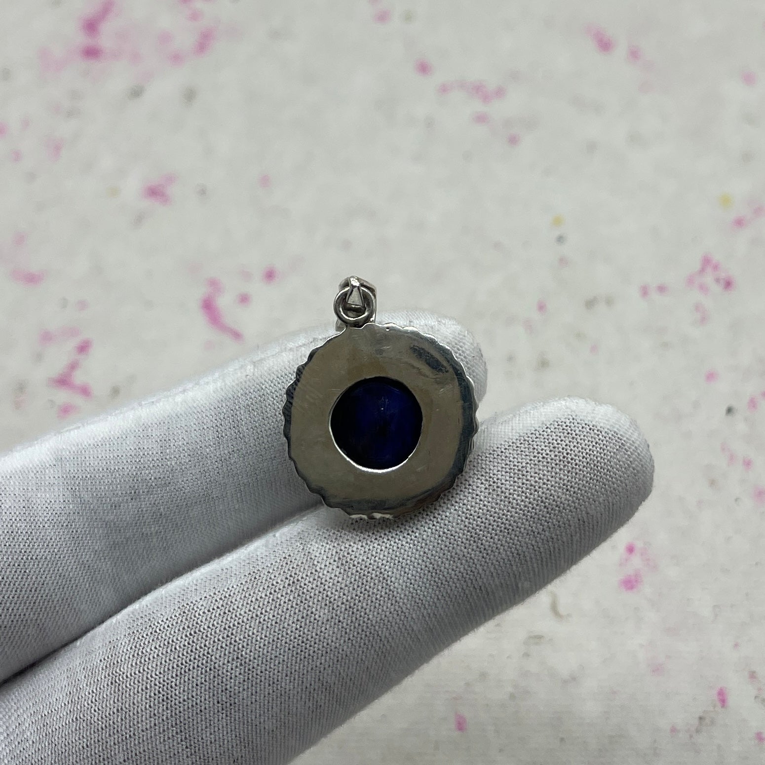 Dyed Sapphire 925 Sterling Silver Handmade Pendant | Elegant Statement Jewelry