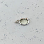 925 Silver Cut Green Amethyst Necklace Birthstone Gift