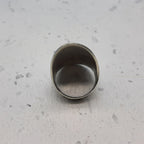 Textured Pattern 925 Solid Silver Long Mandala Rings