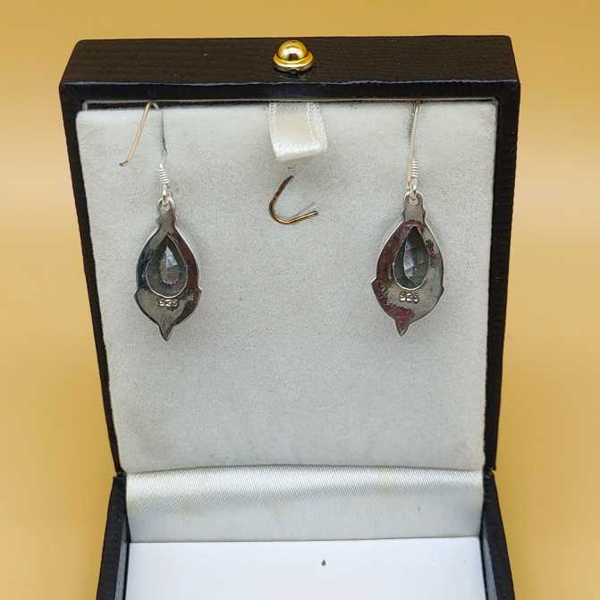 Handmade Statement Mystic Topaz 925 Sterling Silver Earring