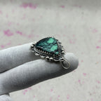 Turquoise 925 Sterling Silver Handmade Pendant | Classic Boho Jewelry