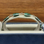 Emerald Handmade 925 Sterling Silver Bracelet Drop Shape