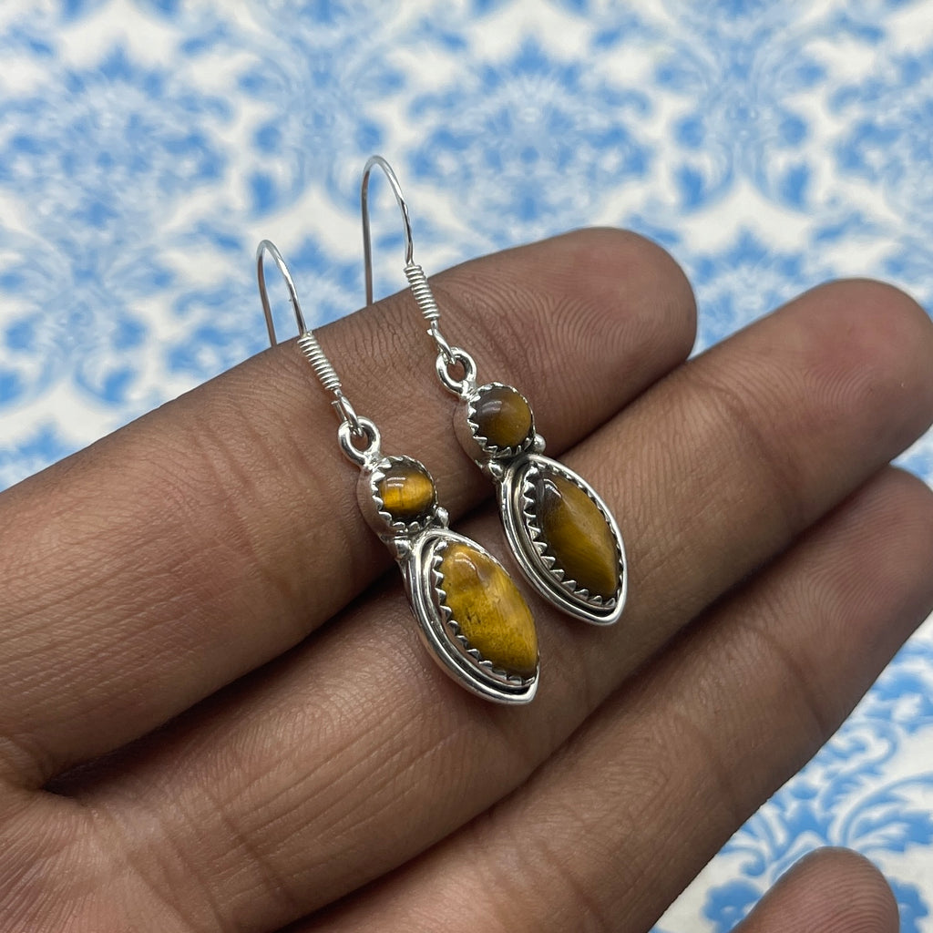 Elegant Handmade Gemstone Earrings – Sterling Silver Jewelry