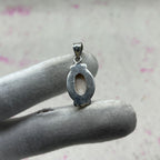 Pink Larimar 925 Sterling Silver Handmade Pendant | Pastel Statement Pendant