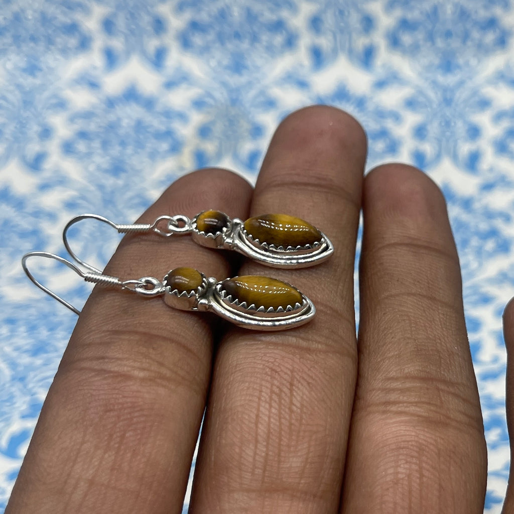 Elegant Handmade Gemstone Earrings – Sterling Silver Jewelry