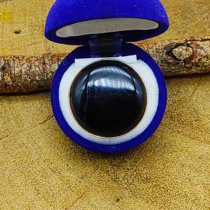 925 Sterling Silver Designer Black Onyx Gemstone Thick Band Ring