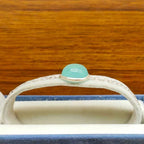 Minimal Fine One Stone Round Chalcedony Bracelet