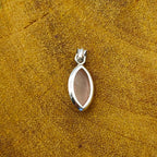 Rose Quartz Nepali Bohemian Handmade Silver Pendant