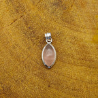 Rose Quartz Nepali Bohemian Handmade Silver Pendant