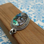 Abalone Shell 925 Sterling Silver Handmade Nepali Boho Chic Jewelry