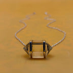 Crystal Double Terminated 925 Silver Chain Pendant