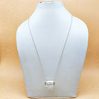 Crystal Double Terminated 925 Silver Chain Pendant