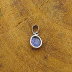 Raw Tanzanite 925 Silver Rough Pendant Necklace