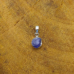 Raw Tanzanite 925 Silver Rough Pendant Necklace