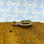 Lemon Topaz 925 Silver Faceted Dainty Pendant Necklace