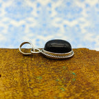 Black Onyx 925 Silver Artisan Pendant Necklace Gift