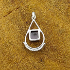Garnet 925 Silver Classic Dainty Pendant Gift
