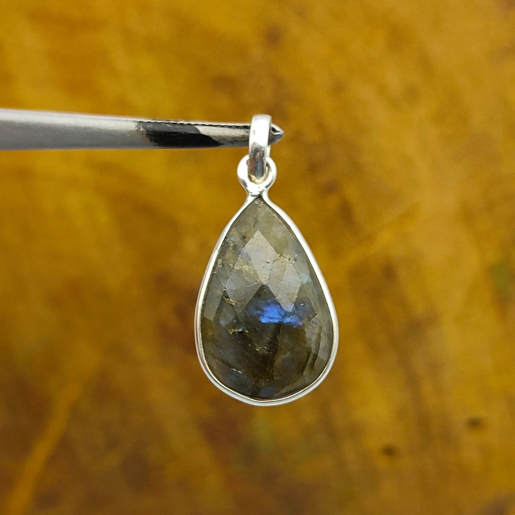 Labradorite 925 Silver Bezel Pendant Artisan Low Price