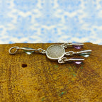 Druzy Amethyst Blue Topaz 925 Silver Designer Pendant