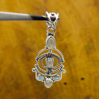 Rainbow Moonstone Multi Stone 925 Silver Bezel Pendant