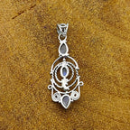 Rainbow Moonstone Multi Stone 925 Silver Bezel Pendant