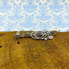 Rainbow Moonstone Multi Stone 925 Silver Bezel Pendant