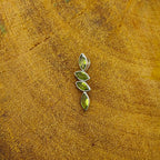 Peridot 925 Silver Faceted Dainty Pendant Lightweight