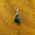 Chrome Diopside 925 Silver Boho Necklace Handmade
