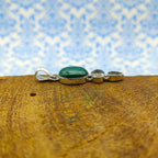 Malachite Peridot 925 Silver Boho Pendant Necklace