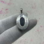 Resin Glass 925 Sterling Silver Pendant – Modern Designer Pendant