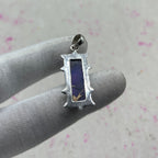 Purple Dahlia Turquoise 925 Sterling Silver Pendant – Designer Silver Pendant
