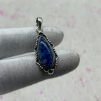 Resin Glass 925 Sterling Silver Pendant – Contemporary Artisan Jewelry