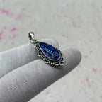 Resin Glass 925 Sterling Silver Pendant – Contemporary Artisan Jewelry