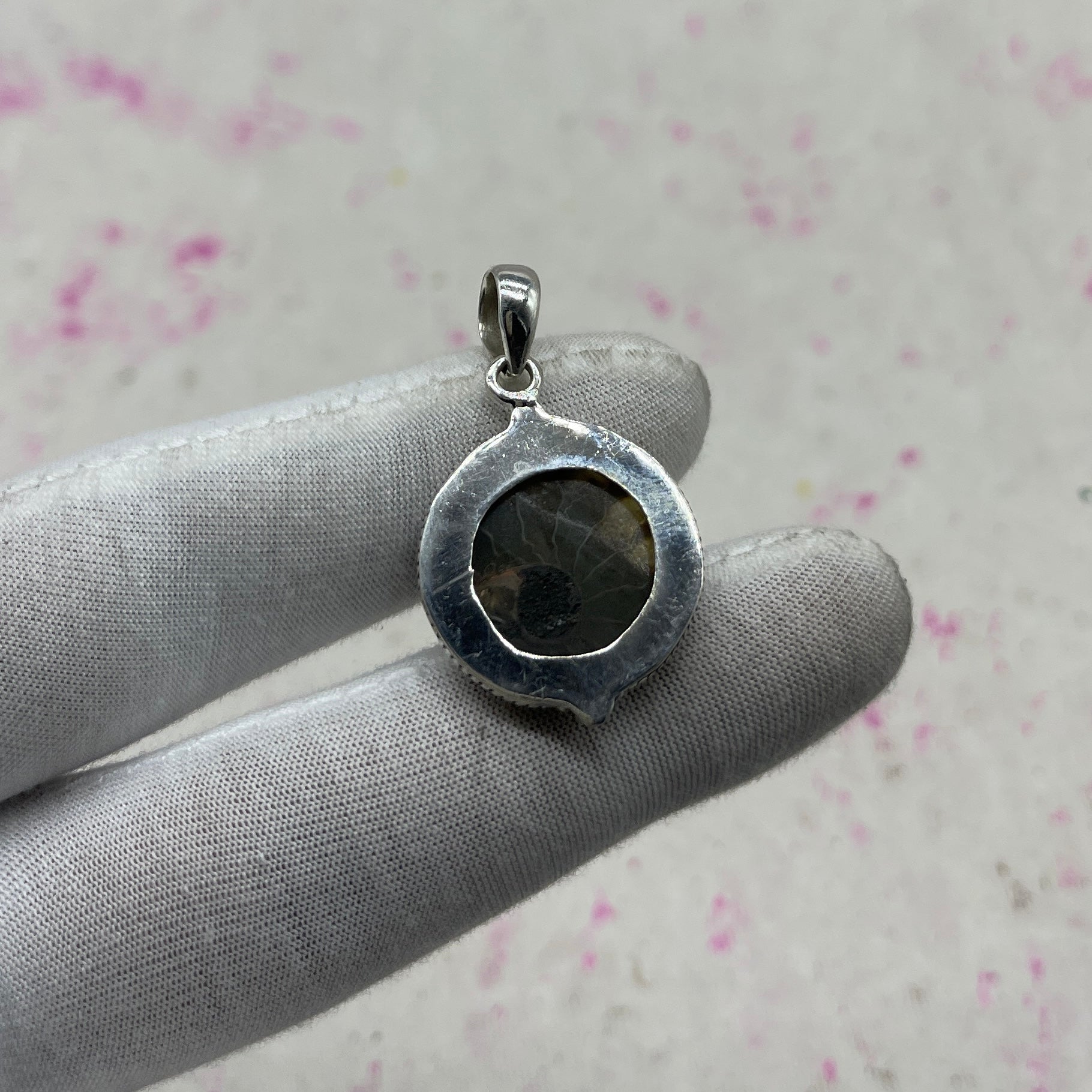 Ammonite Shell 925 Sterling Silver Pendant – Fossil Artisan Jewelry