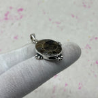 Ammonite Shell 925 Sterling Silver Pendant – Fossil Boho Pendant