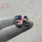 Spiny Oyster Turquoise 925 Sterling Silver Pendant – Handmade Boho Jewelry