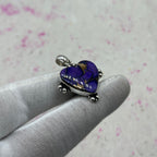 Purple Mohave Turquoise 925 Sterling Silver Pendant – Bohemian Silver Jewelry