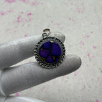 Purple Mohave Turquoise 925 Sterling Silver Pendant – Artisan Designer Pendant