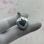 Resin Glass 925 Sterling Silver Pendant – Modern Designer Jewelry