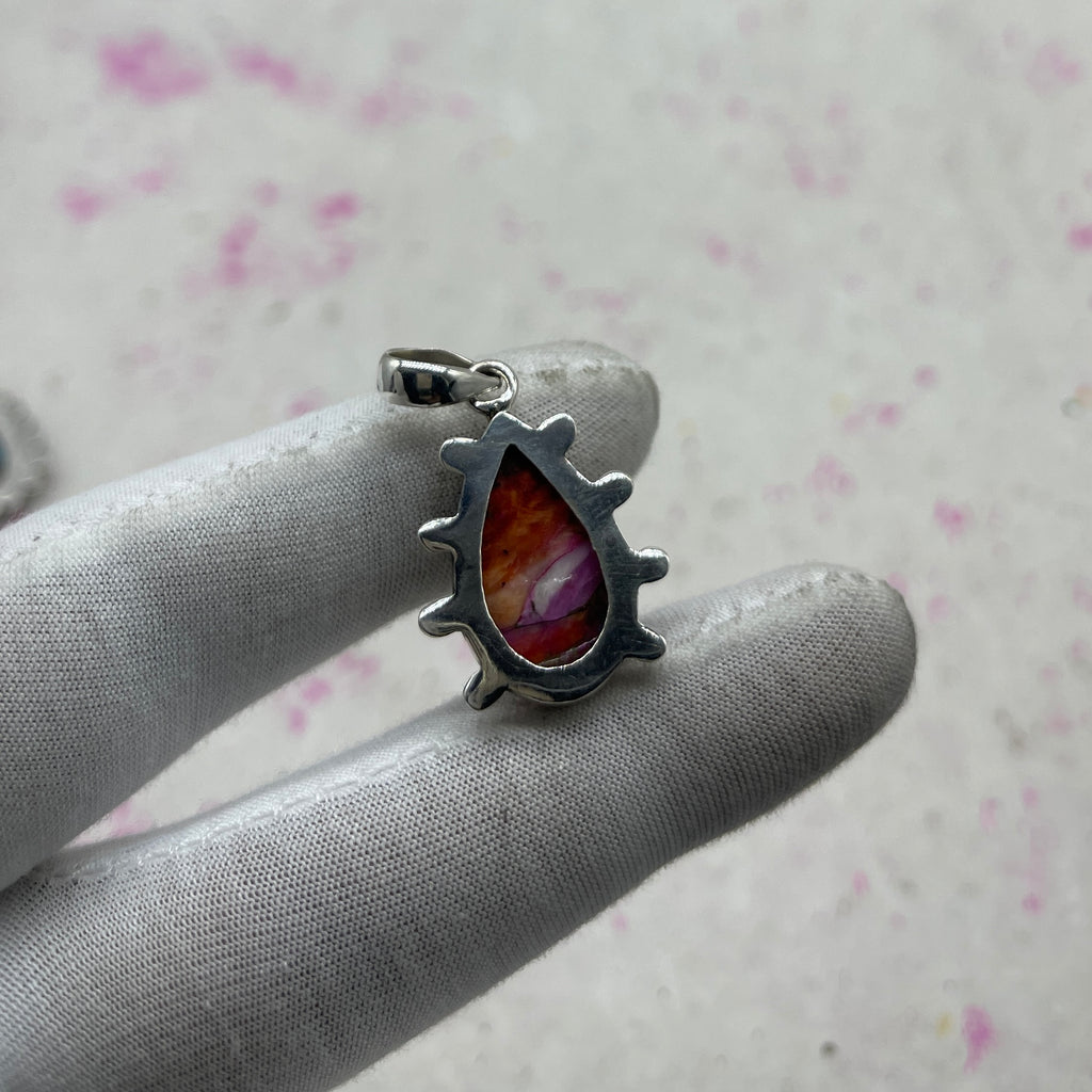 Spiny Oyster Turquoise 925 Sterling Silver Pendant – Artisan Silver Jewelry