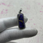 Purple Mohave Turquoise 925 Sterling Silver Pendant – Bohemian Designer Pendant