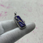 Purple Mohave Turquoise 925 Sterling Silver Pendant – Bohemian Designer Pendant
