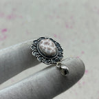 Pink Larimar 925 Sterling Silver Pendant – Handmade Silver Pendant