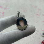 Pink Larimar 925 Sterling Silver Pendant – Handmade Silver Pendant