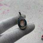 Pink Larimar 925 Sterling Silver Pendant – Boho Designer Jewelry