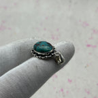 Tibet Turquoise 925 Sterling Silver Pendant – Handmade Tribal Bohemian Jewelry