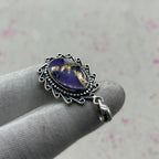 Purple Mohave Turquoise 925 Sterling Silver Pendant – Artisan Silver Jewelry